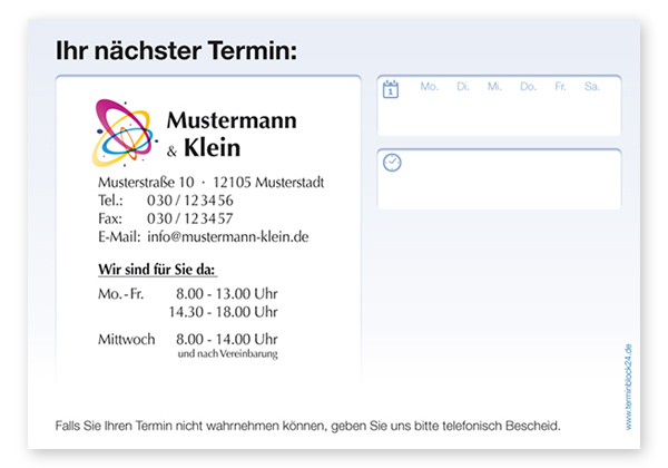 Termin-Haftzettel Classic #5