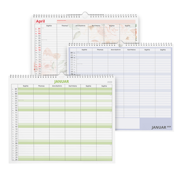 Marthiesens® Familienplaner, individuell gestaltbar