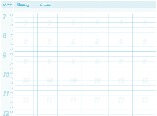 Terminplaner A3 für mehrere Mitarbeiter Terminplaner A3 für mehrere Mitarbeiter