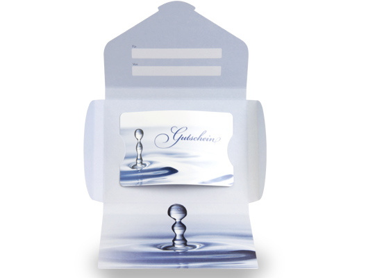 Gutscheinkarte Cute Case "kühler Tropfen" Gutscheinkarte Cute Case "kühler Tropfen"