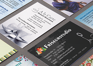 Visitenkarten für Masseure