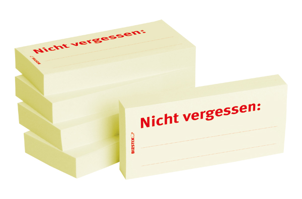 BIZSTIX® Business Haftnotizen "Nicht vergessen"