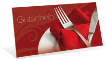 Geschenkgutscheinkarten Gastronomie