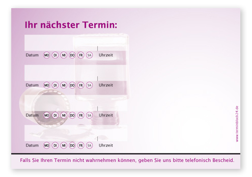 Terminzettel "bright colour" - 4 Termine mit Wochentagen Terminzettel "bright colour" - 4 Termine mit Wochentagen