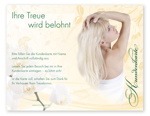 1206010112 Kundenkarte "Entspannung pur" Kundenkarte "Entspannung pur"