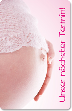 Terminkarte "Babybauch" Terminkarte "Babybauch"