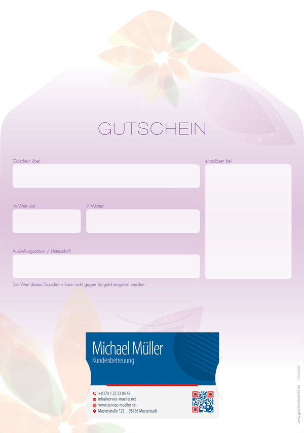 Gutscheinkarte Classic "white style"