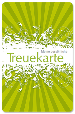 Treuekarte "green style"