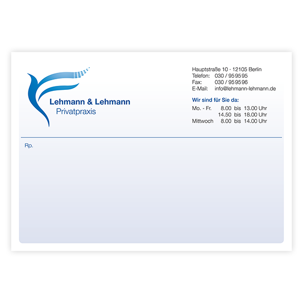 Privatrezepte Classic mit Eindruck Privatrezepte Classic mit Eindruck