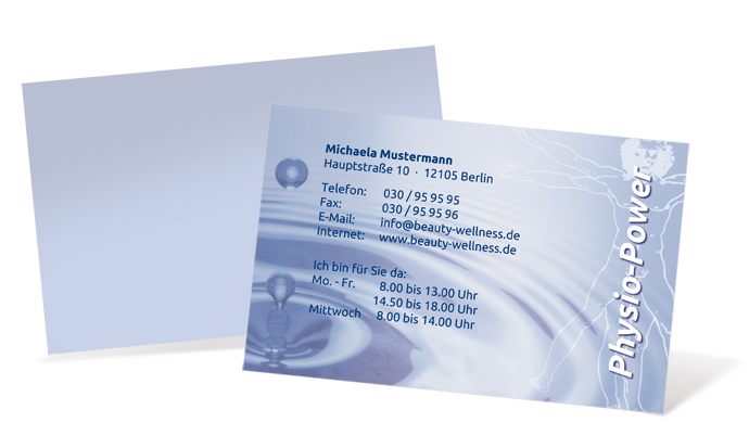1212020126 Visitenkarte "Körperfrische" Landscape Visitenkarte "Körperfrische" Landscape