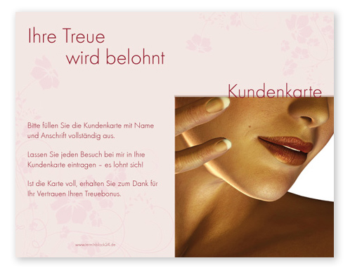 1206010105 Kundenkarte "schöner Abend" Kundenkarte "schöner Abend"