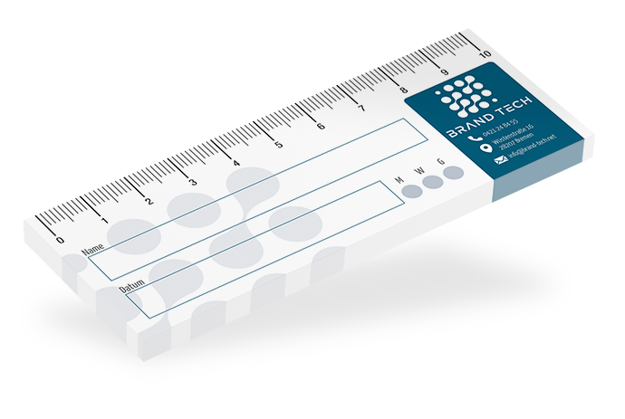 BIZSTIX® Haftnotiz-Wundlineal 10 cm individuell BIZSTIX® Haftnotiz-Wundlineal 10 cm individuell