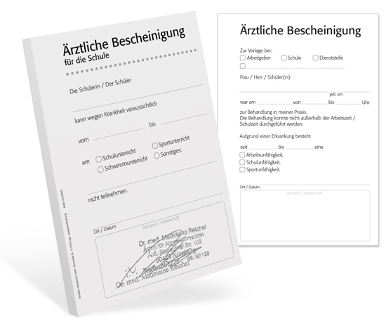 Ärztliche Bescheinigungen