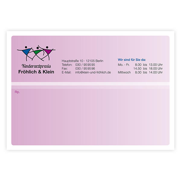 Privatrezepte Classic mit Eindruck Privatrezepte Classic mit Eindruck