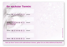 1215010422 Terminzettel "Focus" - 4 Termine mit Wochentagen Terminzettel "Focus" - 4 Termine mit Wochentagen