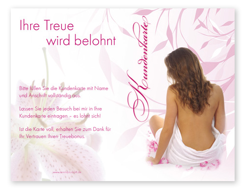 1206010115 Kundenkarte "schöne Fremde" Kundenkarte "schöne Fremde"