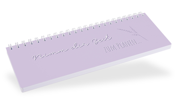 Marthiesens® Tischquerkalender "Lavendel"