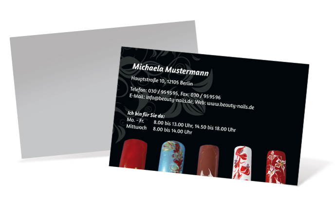 1212020140 Visitenkarte "creative Nail Art" Landscape Visitenkarte "creative Nail Art" Landscape