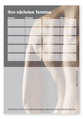 Terminzettel "neue Leichtigkeit" - 10 Termine mit Wochentagen Terminzettel "neue Leichtigkeit" - 10 Termine mit Wochentagen