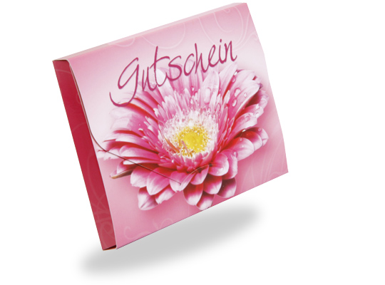 Gutscheinkarte Cute Case "Gerbera"