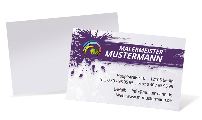 1212020305 Visitenkarte "Pinselstrich" Landscape Visitenkarte "Pinselstrich" Landscape