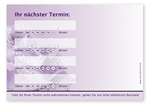 Terminzettel "Mitternachtstau" - 4 Termine mit Wochentagen