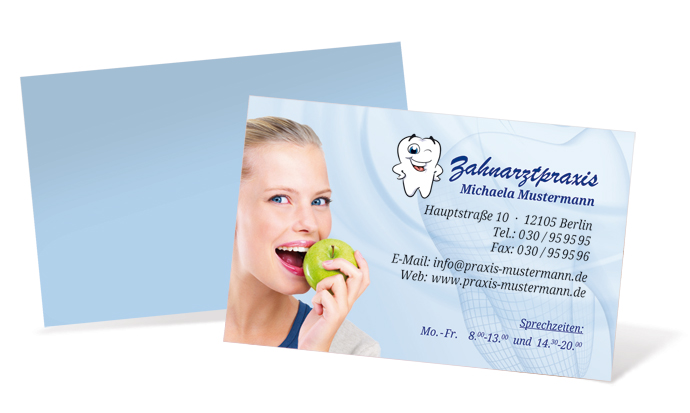 1212020167 Visitenkarte "gesundes Lächeln" Landscape Visitenkarte "gesundes Lächeln" Landscape