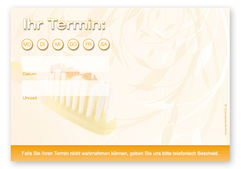 Termin-Haftzettel Trend