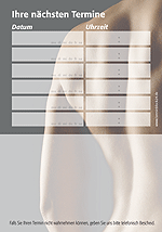 1215010641 Terminzettel "neue Leichtigkeit" - 6 Termine mit Wochentagen Terminzettel "neue Leichtigkeit" - 6 Termine mit Wochentagen