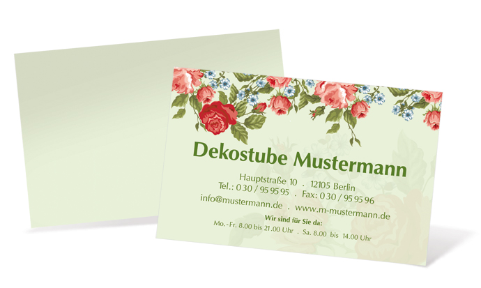 1212020303 Visitenkarte "Sommerkleid" Landscape Visitenkarte "Sommerkleid" Landscape